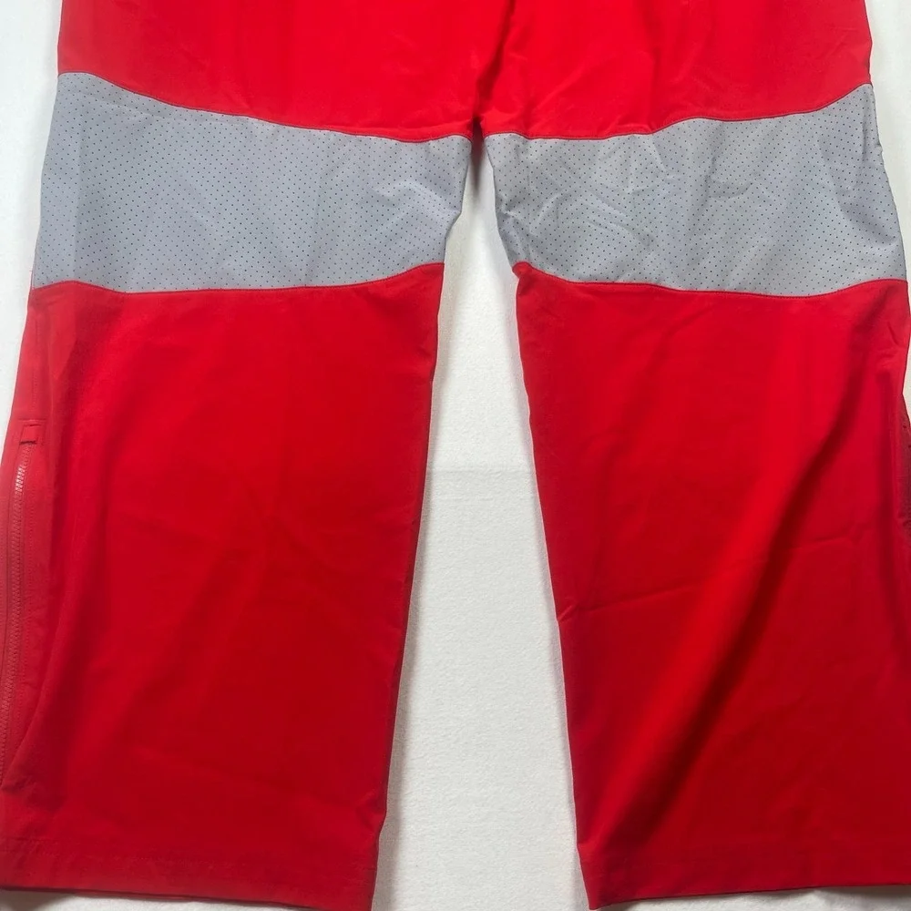 Under Armour Heat-gear‎ Track Pants Men's 3XL Red Loose Fit Ankle Zip Drawstring
